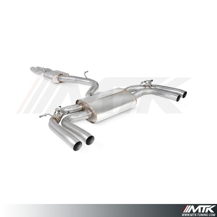 Catback avec silencieux intermédiaire et emplacement pour les valves Audi RS3 8Y berline